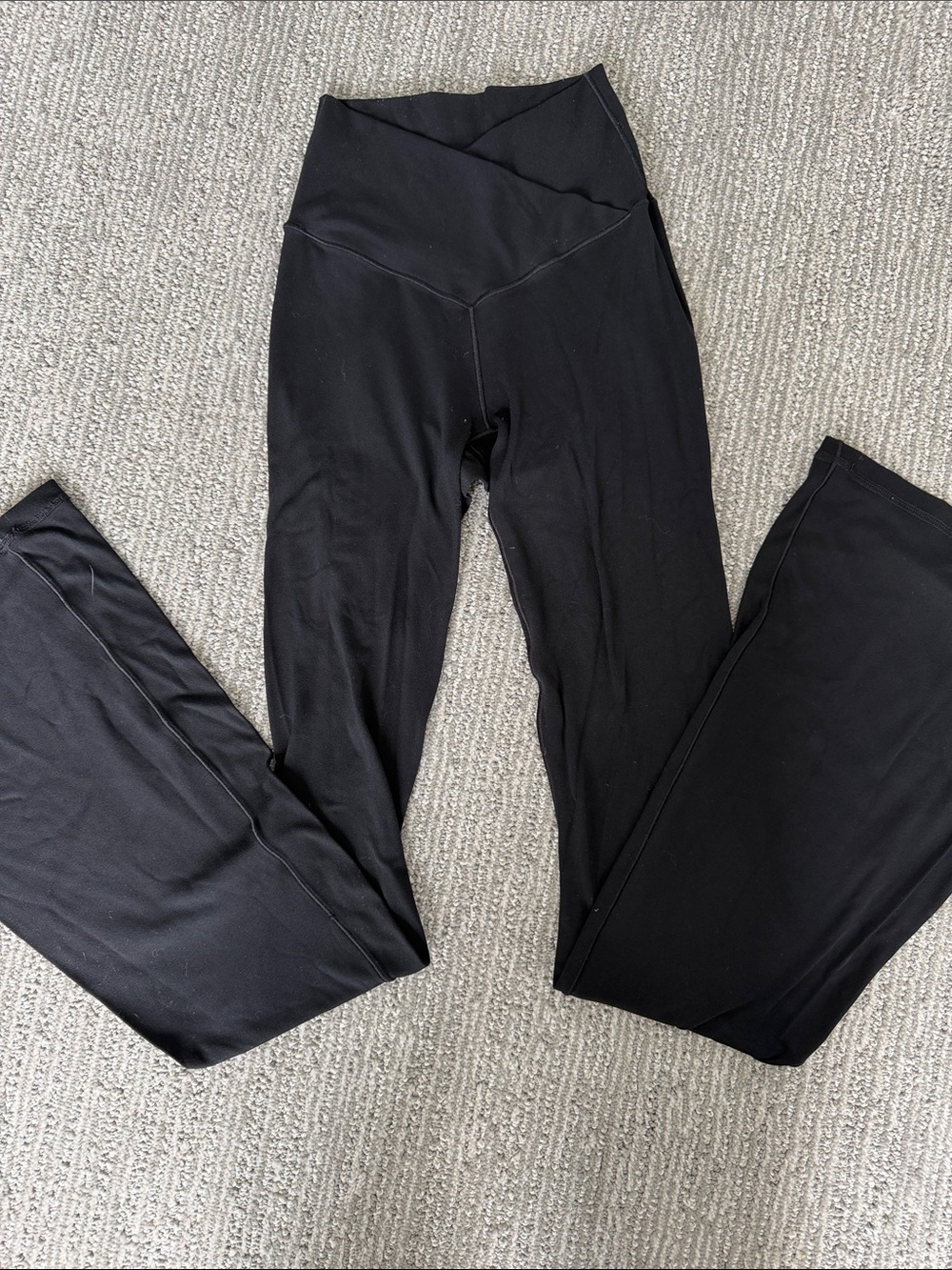aerie Black High-Waist Flared Leggings